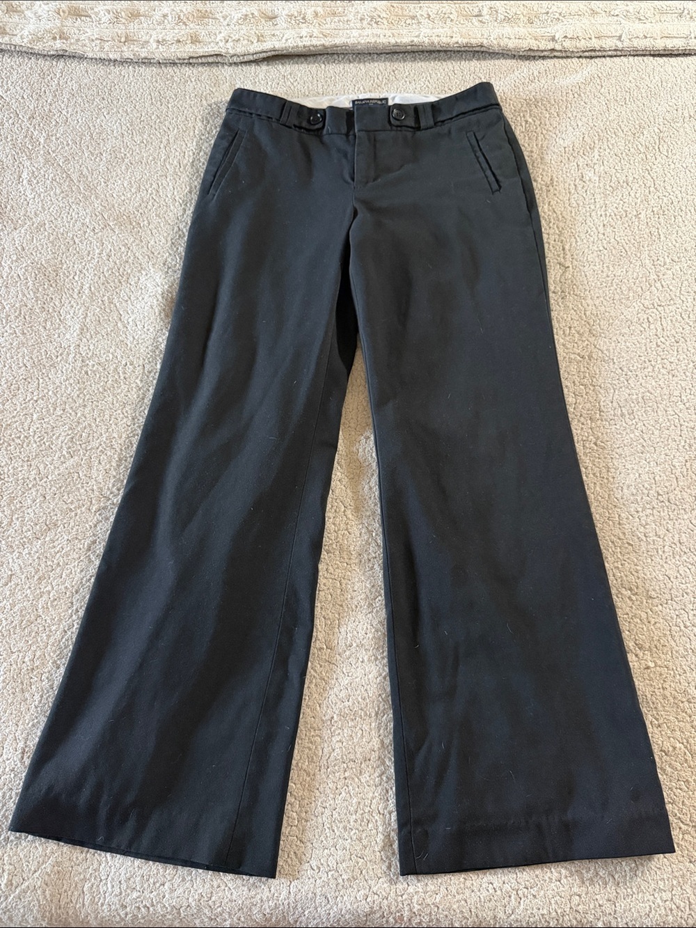 Banana Republic Black Wide-Leg Dress Pants Size 10